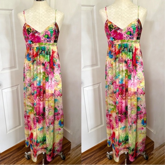 Amanda Uprichard Vibrant Maxi Dress - Picture 1 of 8